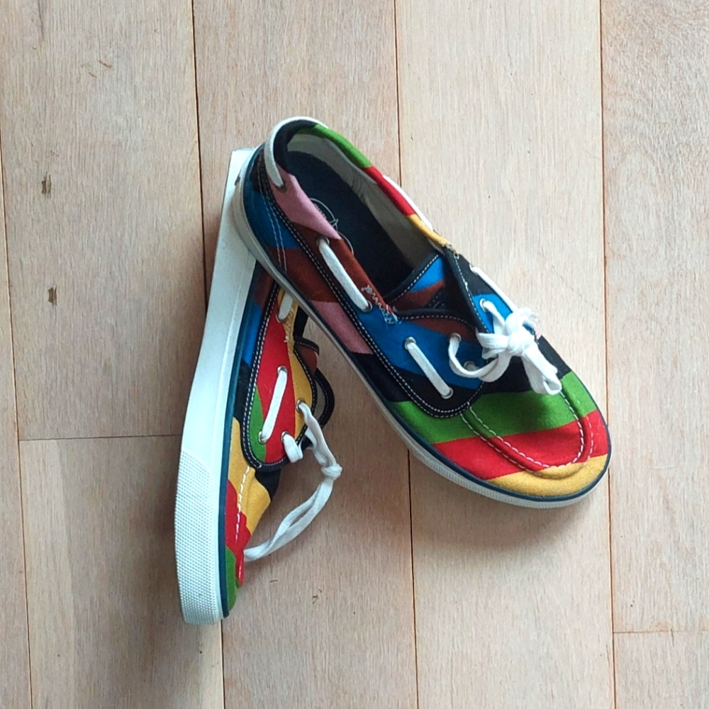 Sperry Topsider Cloud x Rolling Blazers striped canvas boat shoe